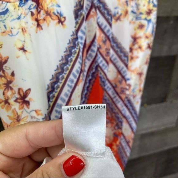 Soieblu Scarf Print Strappy Maxi Dress - Picture 6 of 14